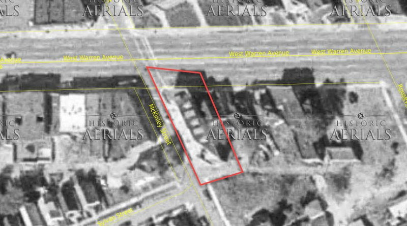 Sportsmen Motel (Sportmans Hotel, Sportsman Hotel) - 1973 Historical Aerial (newer photo)